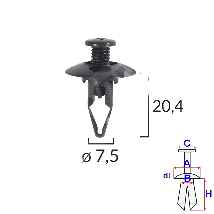 ROMIX 153 244 C10026  -  PIN STRET.HONDA,SUZUKI,TOYOTA 10 db